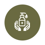 Daily housekeeping service icon for Wilpattu safari accommodation in Sri Lanka.